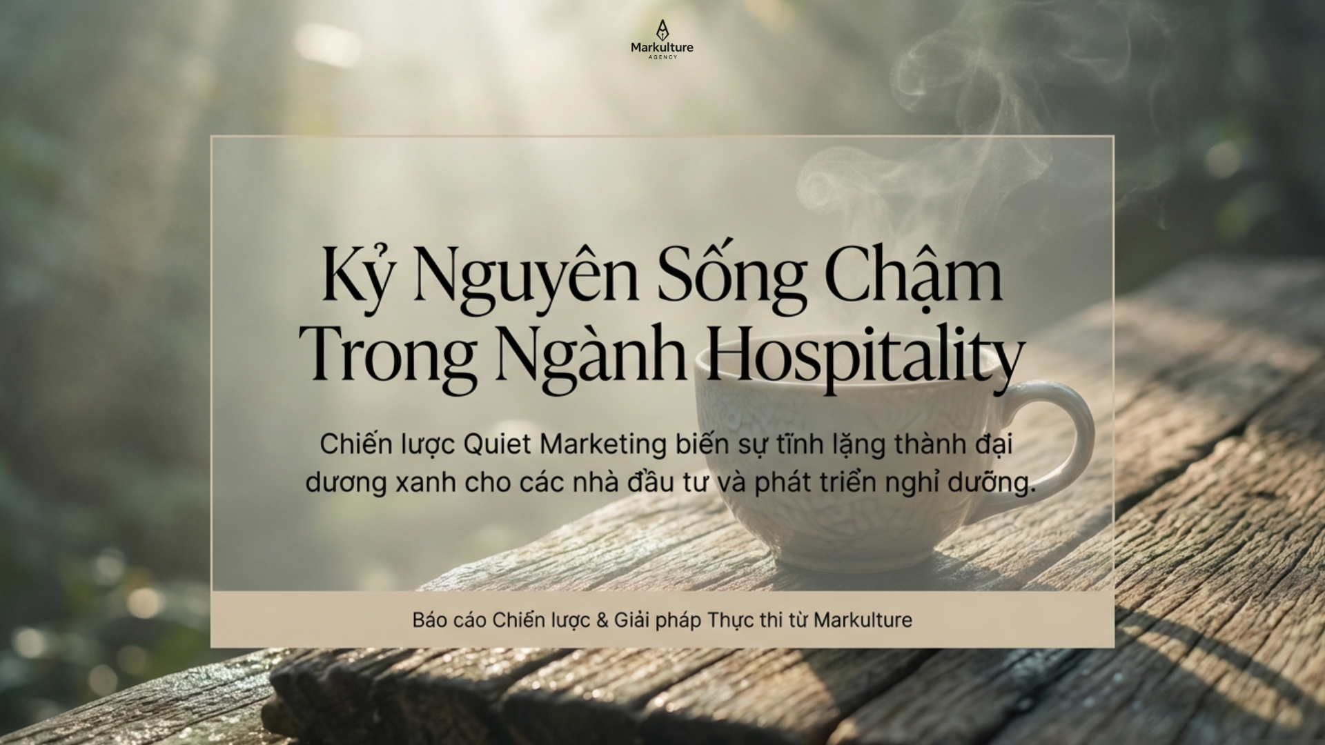 Văn hóa "Sống chậm" (Slow Living): Đỉnh cao hospitality